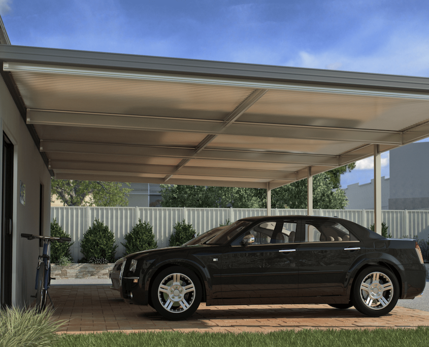 Attached Skillion Carport Kits - DIY Skillion Carport Kit Supplier